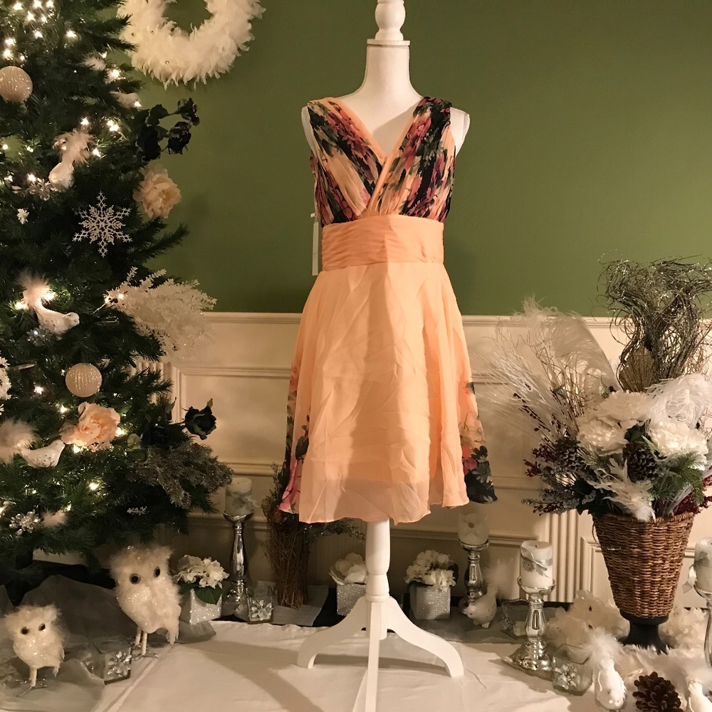 Short prom Floral dress